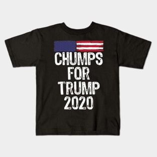 Chumps for Trump 2020 Election USA Flag  Anti Joe Biden Kids T-Shirt